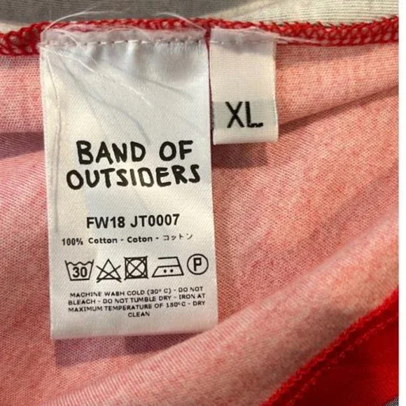 F/W 18 BAND OF OUTSIDERS GO SKIING COCAINE T-SHIRT - Picture 9 of 10